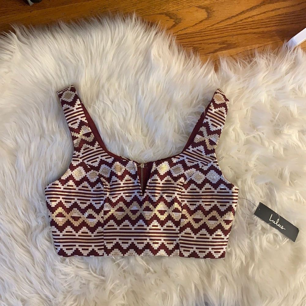 Lulus shine crop top